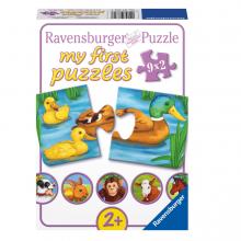 Állatos párkeresős puzzle, 9x2 darabos