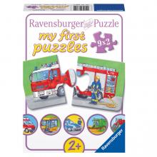 Különleges járművek, 9x2 darabos puzzle