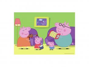 Otthon Peppa Malaccal Puzzle, 2x12 darabos
