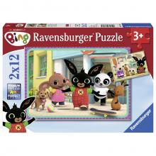 Bing és barátai kirakó, 2x12 db,Ravensburger