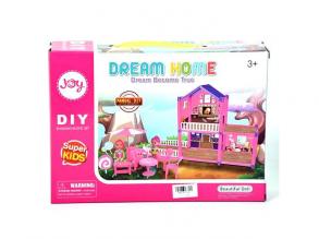 Dream Home pink építhető babaház kiegészítőkkel
