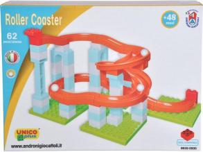 Golyópálya építő szett - 62 darabos