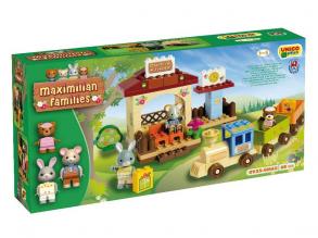Maximilian Family építőjáték 68 db - Kisvonat - Unico Plus
