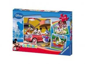 Mickey egér 3*49 db-os puzzle - Ravensburger