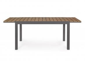 Elias kihúzható kerti asztal, antracit - 140/200x90x75 cm