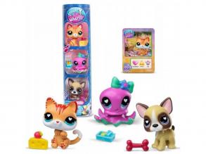 Littlest Pet Shop: Cica, polip, kutyus 3db-os figura csomag 4. széria