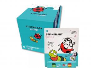 Sticker Art: Katica és hernyó színezhető matrica szett - Comansi