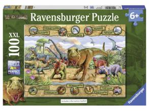 Puzzle 100 db - Dinoszauroszok