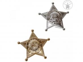 Sheriff-csillag egyedi kivitel arany színben