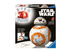 3D-puzzle: Star Wars BB-8, 99 darabos