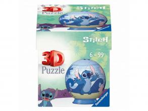 Disney Stitch 3D puzzle labda, 54 darabos
