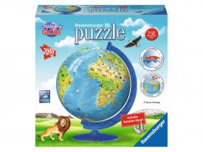 Földgömb puzzle a világ állataival 180db-os - Ravensburger