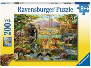 Puzzle 200 db - A szavanna állatai