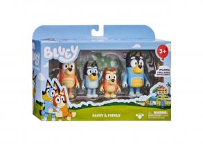 Bluey Family játékfigurák, 4 db.