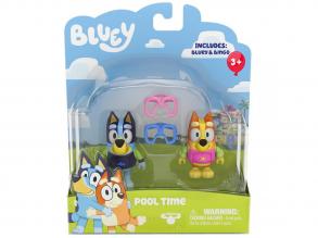 Bluey: Bluey és Chilli medence party játékfigura szett