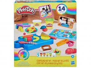 Play-Doh: Little Chef gyurmaszett 5 tégely gyurmával és kiegészítőkkel 255g - Hasbro