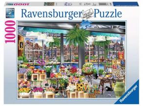 Puzzle 1000 db - Amszterdam virágpiac