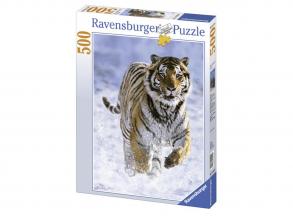 Puzzle 500 db - Tigris a hóban