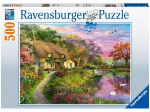 Puzzle 500 db - Vidéki házikó