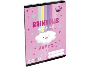ICO: Lizzysuli Lollipop Rainbow 2. osztályos vonalas füzet A/5 16-32