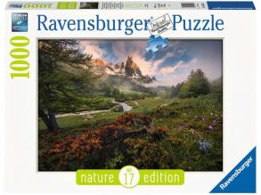 Puzzle 1000 db - Francia Alpok