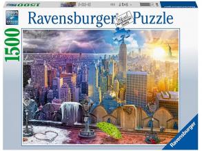 Puzzle 1500 db - New York télen-nyáron