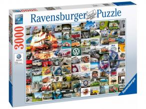 Puzzle 3000 db - VW Bully pillanatok - Ravensburger