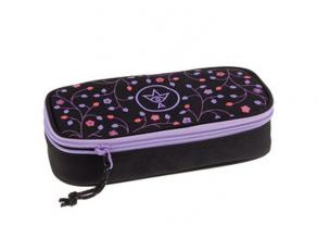 Ars Una: Purple Flowers lekerekített tinédzser tolltartó 21cm