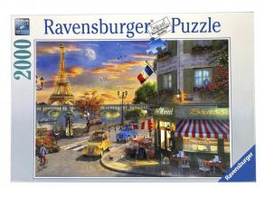 Puzzle 2000 db - Romantikus este Párizsban