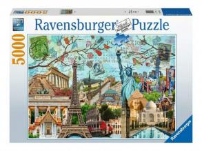 Puzzle 5000 db - Nagyvárosi kollázs