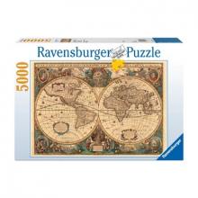 Antik világtérkép, 5000 darabos - Ravensburger