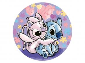 Stitch kerek puzzle, 500 darabos