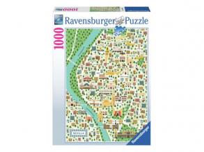 Sevilla térkép puzzle, 1000 darabos