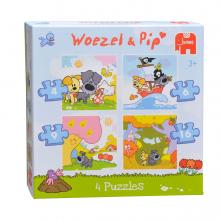 4 az 1-ben Woezel & Pip puzzle