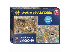 Jan van Haasteren Puzzle - egy nap a múzeumban - 2x 1000 db