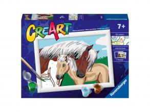 Ravensburger Creart Számok alapján festés: kanca és csikó