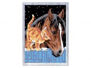 CreArt Festés számok szerint  Barátok az istállóban