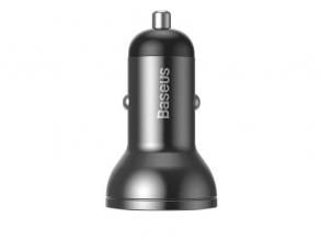 Baseus CCBX-0G 24W 4,8A 2xUSB szürke autós töltő