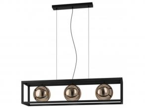EGLO , 390091 , CORDOBA , függesztett lámpa , E27 , 3X40W , IP20 , vörösréz színű