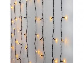 LED fényfüggöny , kültéri , 120 db LED , 1.3 x 2 m , meleg fehér , IP44 , EGLO