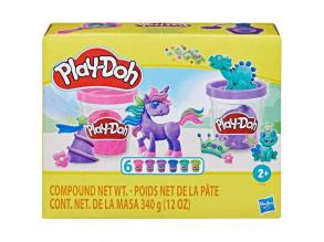 Play-Doh: 6 tégely gyurma élénk színekben 340g - Hasbro