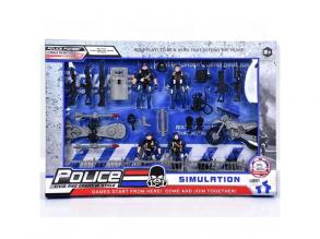 Police kommandós játékszett kiegészítőkkel