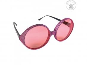 Csillogó disco szemüveg - pink  pink színben