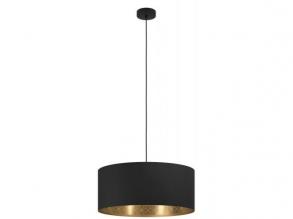 LED lámpa , függeszték , mennyezeti , E27 foglalat , 53 cm , fekete , EGLO , ZARAGOZA , 900146