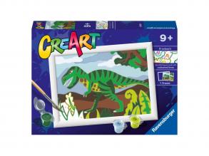 CreArt festés számok szerint - Vándorló dinoszaurusz