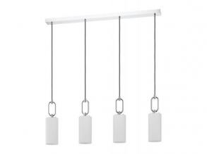 LED lámpa , függeszték , mennyezeti , 4xE27 foglalat , fehér , EGLO , MAJANA , 390129