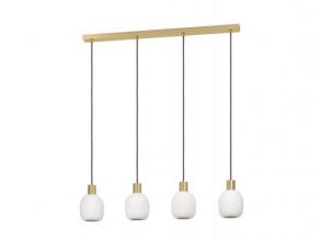 LED lámpa , függeszték , mennyezeti , 4 x E27 foglalat , fehér , EGLO , MANZANARES , 900306