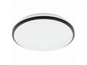 LED lámpatest , mennyezeti , 18 Watt , természetes fehér , fekete , IP44 , EGLO , PINETTO , 900366