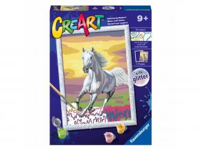 CreArt Festés számok szerint - Ló naplementében