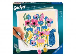 Festés a számok szerint - Pipacs